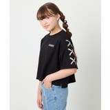 [130-160]【冷感/UVカット】レースアップロゴTシャツ | a.v.v【KIDS】 | 詳細画像33 