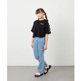 [130-160]【冷感/UVカット】レースアップロゴTシャツ | a.v.v【KIDS】 | 詳細画像34 
