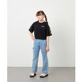 [130-160]【冷感/UVカット】レースアップロゴTシャツ | a.v.v【KIDS】 | 詳細画像36 