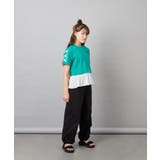 [130-160]【冷感/UVカット】レースアップロゴTシャツ | a.v.v【KIDS】 | 詳細画像4 