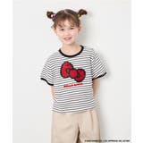 アイボリー | [120-160]【サンリオ/ママとお揃いコーデが叶う】ハローキティTシャツ | a.v.v【KIDS】