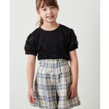 [100-130]【セットアップ対応】パフスリーブ異素材Ｔシャツ | a.v.v【KIDS】 | 詳細画像8 