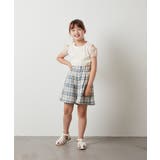 [140-150]袖シアーオフショルＴシャツ | a.v.v【KIDS】 | 詳細画像8 