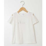[140-150]ラインストーンロゴオフショルＴシャツ | a.v.v【KIDS】 | 詳細画像27 