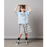 ハート刺繍＆ロゴプリントゆるTシャツ | a.v.v【KIDS】 | 詳細画像8 