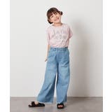 [100-130]【接触冷感】ロゴ刺繍ゆるTシャツ | a.v.v【KIDS】 | 詳細画像15 