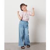 [100-130]【接触冷感】ロゴ刺繍ゆるTシャツ | a.v.v【KIDS】 | 詳細画像16 