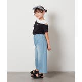[100-130]【接触冷感】レイヤード風オフショルTシャツ | a.v.v【KIDS】 | 詳細画像13 
