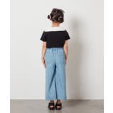 [100-130]【接触冷感】レイヤード風オフショルTシャツ | a.v.v【KIDS】 | 詳細画像14 