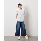 [100-130]【接触冷感】レイヤード風オフショルTシャツ | a.v.v【KIDS】 | 詳細画像19 