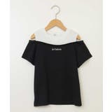 [100-130]【接触冷感】レイヤード風オフショルTシャツ | a.v.v【KIDS】 | 詳細画像27 