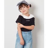 [100-130]【接触冷感】レイヤード風オフショルTシャツ | a.v.v【KIDS】 | 詳細画像9 