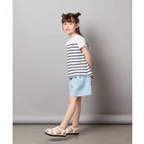 【接触冷感/綿100％】[110-130]ボーダーTシャツ | a.v.v【KIDS】 | 詳細画像10 
