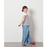 【接触冷感/綿100％】[110-130]ボーダーTシャツ | a.v.v【KIDS】 | 詳細画像5 