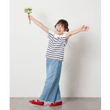 【接触冷感/綿100％】[110-130]ボーダーTシャツ | a.v.v【KIDS】 | 詳細画像8 