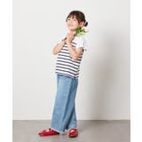 【接触冷感/綿100％】[110-130]ボーダーTシャツ | a.v.v【KIDS】 | 詳細画像9 