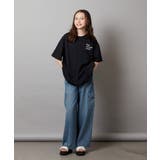 【ジュニア】[140-150]スプレーアート風オーバーＴシャツ | a.v.v【KIDS】 | 詳細画像14 