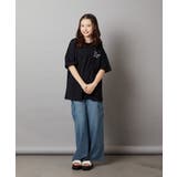 【ジュニア】[140-150]スプレーアート風オーバーＴシャツ | a.v.v【KIDS】 | 詳細画像16 