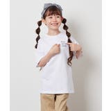 ホワイト | 【ジュニア】[140-150]スプレーアート風オーバーＴシャツ | a.v.v【KIDS】