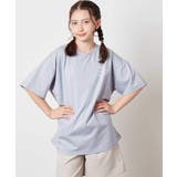 【接触冷感/ジメジメ対策】[140-150]スプレーアート風オーバーＴシャツ | a.v.v【KIDS】 | 詳細画像2 