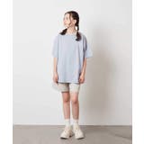 【接触冷感/ジメジメ対策】[140-150]スプレーアート風オーバーＴシャツ | a.v.v【KIDS】 | 詳細画像5 