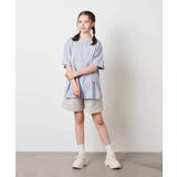 【接触冷感/ジメジメ対策】[140-150]スプレーアート風オーバーＴシャツ | a.v.v【KIDS】 | 詳細画像6 