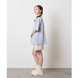 【接触冷感/ジメジメ対策】[140-150]スプレーアート風オーバーＴシャツ | a.v.v【KIDS】 | 詳細画像9 