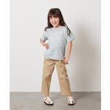 【接触冷感/ジメジメ対策】[140-150]ロゴ刺繍ゆるTシャツ | a.v.v【KIDS】 | 詳細画像3 