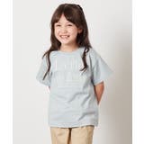グリーン | 【接触冷感/ジメジメ対策】[140-150]ロゴ刺繍ゆるTシャツ | a.v.v【KIDS】
