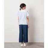 [140-150]【接触冷感】レイヤード風オフショルTシャツ | a.v.v【KIDS】 | 詳細画像12 