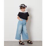 [140-150]【接触冷感】レイヤード風オフショルTシャツ | a.v.v【KIDS】 | 詳細画像18 