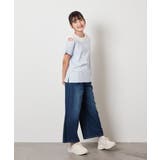 [140-150]【接触冷感】レイヤード風オフショルTシャツ | a.v.v【KIDS】 | 詳細画像7 