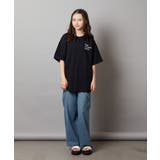 【ジュニア】[160]スプレーアート風オーバーＴシャツ | a.v.v【KIDS】 | 詳細画像13 