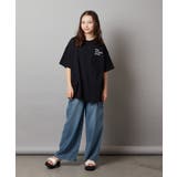 【ジュニア】[160]スプレーアート風オーバーＴシャツ | a.v.v【KIDS】 | 詳細画像15 