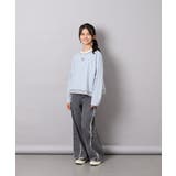 [140-160]ボーダーレイヤード風ロングTシャツ | a.v.v【KIDS】 | 詳細画像12 