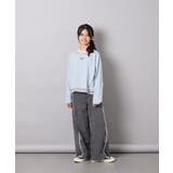 [140-160]ボーダーレイヤード風ロングTシャツ | a.v.v【KIDS】 | 詳細画像16 