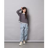 [140-160]ボーダーレイヤード風ロングTシャツ | a.v.v【KIDS】 | 詳細画像24 