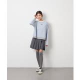[140-160]ボーダーレイヤード風ロングTシャツ | a.v.v【KIDS】 | 詳細画像5 