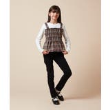 [100-130]シャーリングビスチェドッキングトップス | a.v.v【KIDS】 | 詳細画像14 