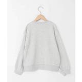 [130 160]【袖デザイン プリントロゴ＋パール調デザイン | a.v.v【KIDS】 | 詳細画像22 