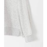 [130 160]【袖デザイン プリントロゴ＋パール調デザイン | a.v.v【KIDS】 | 詳細画像24 