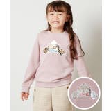 ピンク | [100-130]スパンコールモチーフトレーナー | a.v.v【KIDS】