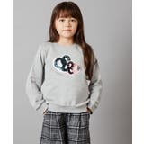 ライトグレー | [100-130]スパンコールモチーフトレーナー | a.v.v【KIDS】