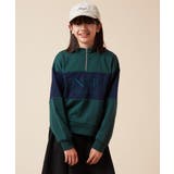 [130]ハーフジップ配色ロゴスウェット | a.v.v【KIDS】 | 詳細画像10 