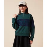 [130]ハーフジップ配色ロゴスウェット | a.v.v【KIDS】 | 詳細画像12 