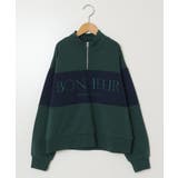 [130]ハーフジップ配色ロゴスウェット | a.v.v【KIDS】 | 詳細画像2 