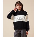 [140-150]ハーフジップ配色ロゴスウェット | a.v.v【KIDS】 | 詳細画像4 