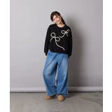 [120 160]【立体リボンがカワイイ 通学にもオススメ】リボンテープ裏毛トレ… | a.v.v【KIDS】 | 詳細画像39 