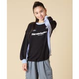 [130-160]【切り替えバイカラー/スポーティ】配色切り替えロゴトレーナー | a.v.v【KIDS】 | 詳細画像14 