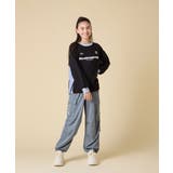 [130-160]【切り替えバイカラー/スポーティ】配色切り替えロゴトレーナー | a.v.v【KIDS】 | 詳細画像17 